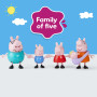 Peppa Pig Peppa et sa Famille de 5, Coffret de Figurines, Rose