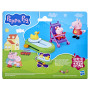 Peppa Pig Peppa et sa Famille de 5, Coffret de Figurines, Rose