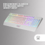 Mars Gaming MCP124, Combo Gaming 3 en 1, Clavier Ergonomique H-Mech LED RVB, Souris RGB 3200DPI Switches HUANO, Tapis Nano Texti