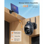 YESKANO 2K Camera Surveillance WiFi Exterieure sans Fil Solaire 360° PTZ Caméra Exterieur Solaire Batterie 2,4 GHz, Vision Noctu