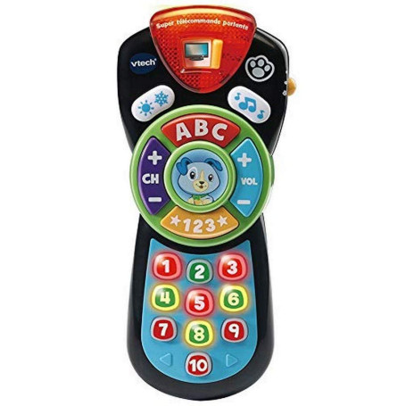 VTech- Super TELECOMMANDE PARLANTE Baby Jouet Premier Age, 80-606275, Multicolore - Version FR