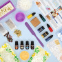 HOTOOLME Kit de Fabrication de Savon DIY – Ensemble pour Créer Ses Propres Savons avec 1,5 kg de Base de Savon, 4 Parfums, 4 Cou