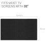 kwmobile Housse écran TV Compatible avec 32" TV - Protection d'écran télévision - Noir