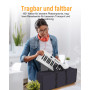 OYAYO Piano pliable avec 88 touches avec écran LCD et boutons semi-lestés - Prise en charge MIDI Bluetooth - Clavier piano numér