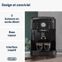 De'Longhi Magnifica S ECAM11.112.B, Machine à Café Automatique/ à Espresso du Grain à la Tasse Avec Buse à Lait, avec 4 Recettes