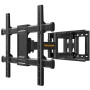 Perlegear Support Mural TV pour écrans 37-84 Pouces Jusqu'à 60KG, Fixation TV Murale Inclinable et Orientable Max. VESA 600x400m