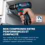 Bosch Professional 12V System perceuse-visseuse sans-fil GSR 12V-15 (avec 2 batteries 2,0 Ah, chargeur, set d’accessoires 39 piè