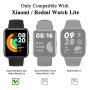 Amzpas 2 Pièces Sport Bracelet pour Redmi Watch Lite/Xiaomi Mi Watch - Colorée Silicone Souple Compatible
