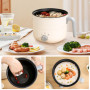 Casserole électrique, 1,8 l, avec mini poêle électrique antiadhésive, pour la maison, le bureau, le dortoir, double contrôle du 
