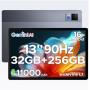 DOOGEE U13 Tablette 13 Pouces, Tablette Android 16 Écran FHD+ 90 Hz, 32 Go RAM + 256 Go ROM (Ex to 2 to), Unisoc T7280, 11000mAh