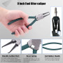 Glarks Lot de 3 pinces de tuyau de carburant de 20,3 cm, clip de serrage et pliants de déconnexion à 80 degrés pour l'entretien 