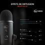Logitech for Creators Blue Yeti Microphone USB pour Enregistrer, Streaming, Gaming, Podcast sur PC & Mac, Micro condensateur pou