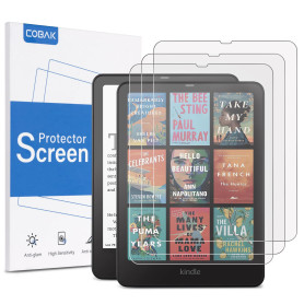 CoBak 3 Pack Protecteur d'écran pour Kindle Paperwhite 7" 12ème génération 2024 et Kindle Colorsoft Signature Edition, Boox Go 7
