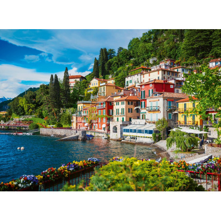 Ravensburger 12000201 12000201-Comer Lac Italie, Puzzle 500 pièces, pour Adultes et Enfants à partir de 10 Ans, Puzzle de Paysag