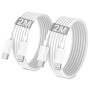 ZMHPJQ Câble USB C Lightnning 2M-Lot de 2 [Certificat MFi] Rapide Type C Câble Charge Chargeur Type C Câble Chargeur pour iPhone