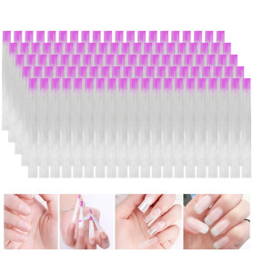 100 Pièces Extension D'ongle en Fibre de Verre,MWOOT Nail Fiberglass Kit Ongles D'extension de Fibre pour Ongles Extension Acryl