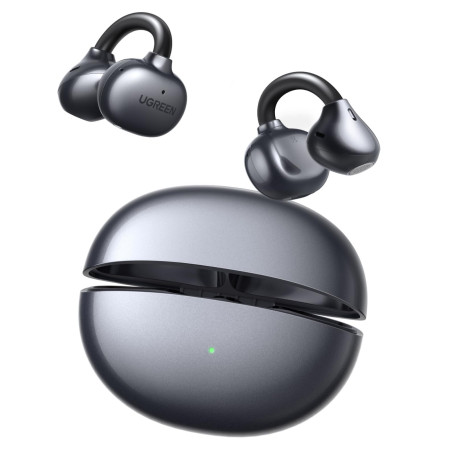 UGREEN Écouteurs Bluetooth sans Fil Sport Clipbuds Oreillette Ouverte Bluetooth 6.0 ENC Antibruit Audio Spatial 30H Autonomie Co