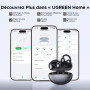 UGREEN Écouteurs Bluetooth sans Fil Sport Clipbuds Oreillette Ouverte Bluetooth 6.0 ENC Antibruit Audio Spatial 30H Autonomie Co