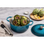 Le Creuset Cocotte Signature en Fonte Émaillée avec Couvercle, 24 cm, Ronde, 4,2 L, 4,305 kg, Deep Teal, 21177246422430
