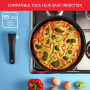 Tefal Ingenio Batterie de cuisine 10 pièces, Poêles, Casseroles, Couvercles, Poignée, Non induction, Revêtement antiadhésif, Emp