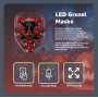 TK Gruppe Timo Klingler Masque d'horreur à LED - comme de Purge avec effets de lumière 3X, contrôlables, pour Halloween, Mardi G