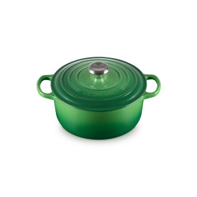 Le Creuset Cocotte Signature en Fonte Émaillée avec Couvercle, 24 cm, Ronde, 4,2 L, 4,305 kg, Bamboo, 21177244082430