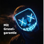 TK Gruppe Timo Klingler Masque d'horreur à LED - comme de Purge avec effets de lumière 3X, contrôlables, pour Halloween, Mardi G