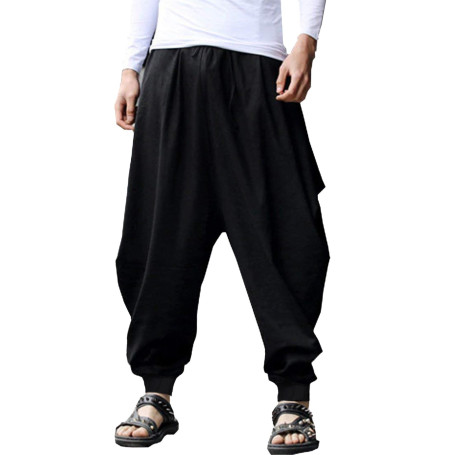 YAOHUOLE Pantalon de Sport Homme Sarouel Décontracté Baggy Elastique Harme Pants