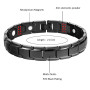 JFUME Bracelet magnétique pour homme et femme plaqué or 18 carats ou PVD noir ou or noir avec outil de suppression de lien 21,5 