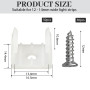 COYUN 50 Pièces Fixation Ruban LED, LED Néon Montage Clips Support Montage, Support pour Bandes, Inclure Vis pour 12mm à 14mm Si