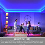 COYUN 50 Pièces Fixation Ruban LED, LED Néon Montage Clips Support Montage, Support pour Bandes, Inclure Vis pour 12mm à 14mm Si