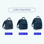 CABAIA - Sac à Dos Adventurer Alger - Large 23L - Déperlant - Compartiment Ordinateur Portable 15" - 2 Poches - Certifié Vegan -