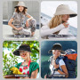 TAGVO Casquette Visière Femme – Chapeau Anti-UV à Large Bord, Pliable & Respirant