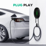 WISSENERGY Station de Recharge pour Véhicule Électrique 7,4KW Chargeur Mural, Câble de Charge Monophasé 32A 6M Type 2 avec Prise