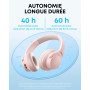 Soundcore Q20i Casque Bluetooth sans fil reducteur de bruit hybride active by Anker, Casque Over Ear, jusqu'à 40 Heures d'autono