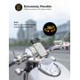 Grefay Support Téléphone Vélo Moto Porte Telephone Velo Universel Support Telephone Trotinette Electrique, Scooter, VTT avec 360