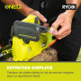 RYOBI Tronçonneuse Sans Fil 18V ONE+ RY18CS20A-0 – Guide 20 cm, Lubrification Auto, Démarrage Instantané – Taille Bois, Bûches e