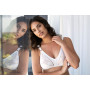 DORINA Madeline - Bralette sans Armatures pour Femme, Tricot Mat Non Rembourré avec Dentelle, Bretelles Réglables, Ailes en U po