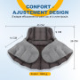 UNCN Coussin Chauffant Micro-onde pour le Cervical | 45×26CM | Bouillotte Micro-Onde Noyau de Cerise Graine de Lin | Tissu ultra