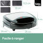 Gadgy Gaufrier | Appareil Croque Monsieur 3 in 1 | Gauffrier Multifonctions | Plaques Détachables 3 en 1 l Avec Poignée Cool Tou