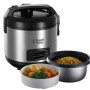 Russell Hobbs Cuiseur de Riz [2en1 - Simple & Rapide] Classic (1,2L, Panier Vapeur, Couvercle Verrouillable, Maintien au Chaud A