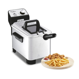 Moulinex Friteuse à huile semi-professionnelle, 3 L, Résistance immergée, Contrôle de la température, Démontable, Surveillance f