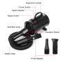 Memows Pulseur Chien Professionnel Souffleur Chien Séchoir Sèche-Poils Toilettage Sèche-Cheveux pour Chien 2800W Sèche-Cheveux p