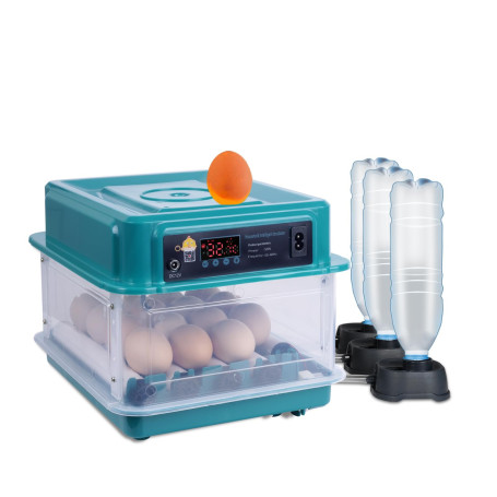 Hoapin Couveuse Oeuf Automatique, Couveuse Automatique pour 15-16 Œufs avec Surveillance de l'humidité, Retournement Automatique