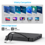 ORIGBELIE 6 en 1 Lecteur CD Externe pour PC, USB 3.0 Type C CD/DVD +/-RW Graveur DVD Externe avec Lecteur de Carte SD/TF, Mince 