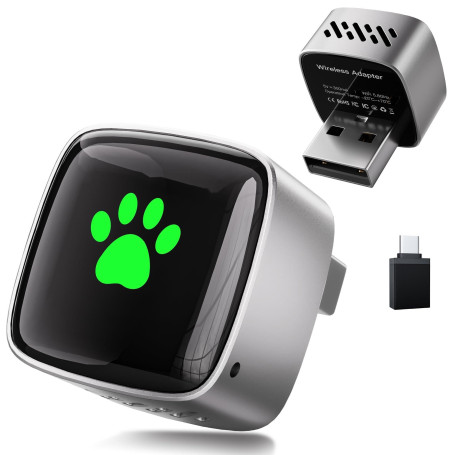 UNGY Adaptateur Carplay sans Fil, 2 en 1 pour Apple Carplay, Plug & Play Mini Carplay sans Fil pour iPhone et Plus de 1k+ Voitur