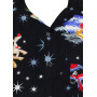 King Kameha Funky Chemise-Hawaienne Noël Homme Coupe-Régulière Manche-Courte Père-Noël X-Mas Canne-À-Sucre Unisexe