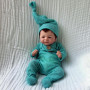 MAIHAO Reborn Poupée réaliste Reborn Bébé Garçon 45,7 cm Corps en coton doux Véritable poupée de bébé Poupée réaliste Toddler Ba
