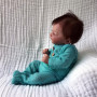 MAIHAO Reborn Poupée réaliste Reborn Bébé Garçon 45,7 cm Corps en coton doux Véritable poupée de bébé Poupée réaliste Toddler Ba