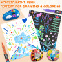 WOGOPRO 240 Couleurs Feutre Acrylique, Marqueur Acrylique, Liquide Direct Acrylic Paint Marker, Stylo Acrylic pour Coloriage, Ca